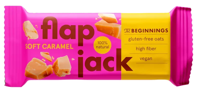 Batoniņš The BEGINNINGS FlapJack Karameļu, 60g