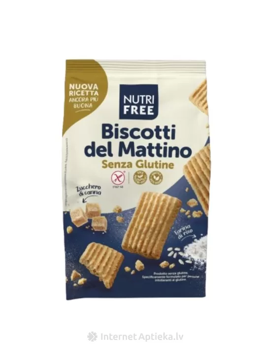 NUTRIFREE BISCOTTI DEL MATTINO bezglutēna rīta cepumi, 300 g