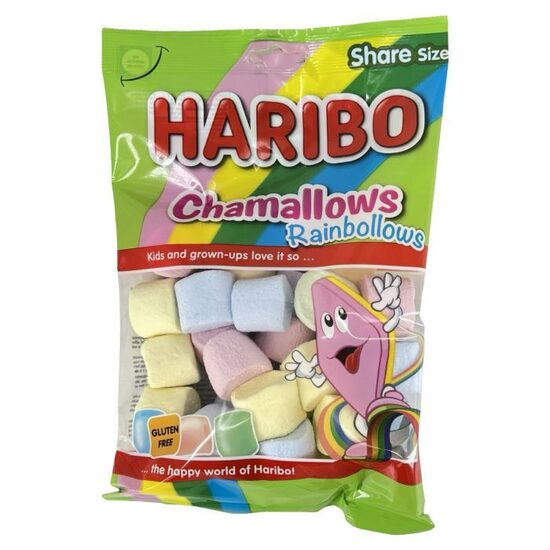 Bezglutēna Maršmalovi Chamallows Rainbollows, 180g