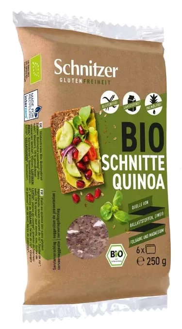 Bezglutēna melnās kvinojas maize, ekoloģiska 250g