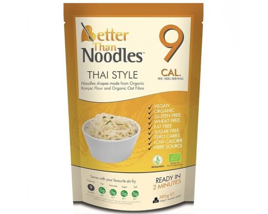 Безглютеновые макароны из растения конжак Thy Style 9 калорий BIO, 385г