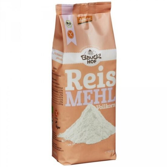 Bezglutēna pilngraudu rīsu milti, biodinamiski 500g