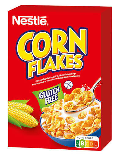 Gluten-free breakfast cereals: NESTLE Corn Flakes, 375g