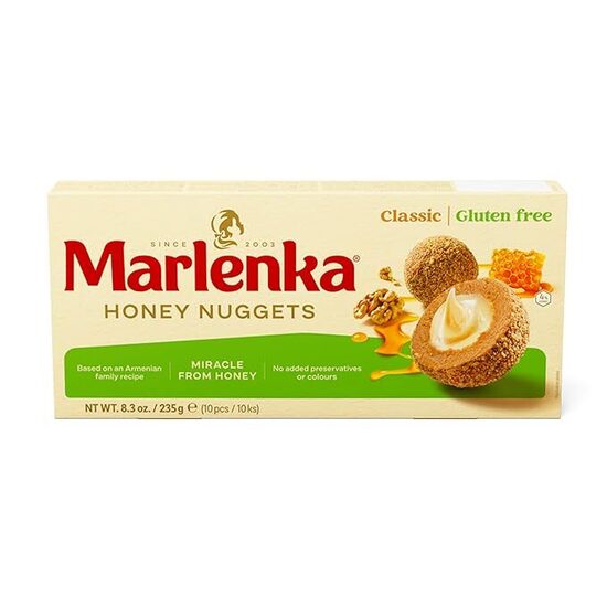 Gluten-free MARLENKA honey and nut sweets, 235g