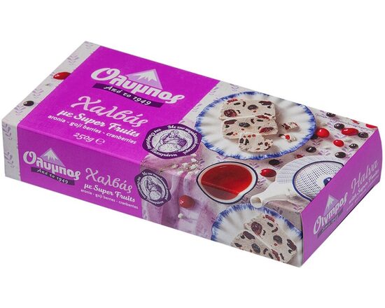 Bezglutēna sezama halva ar superaugļiem 250g