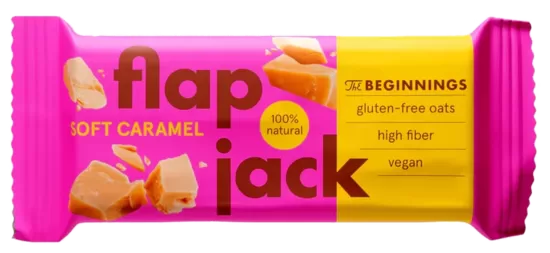 Batoniņš The BEGINNINGS FlapJack Karameļu, 60g