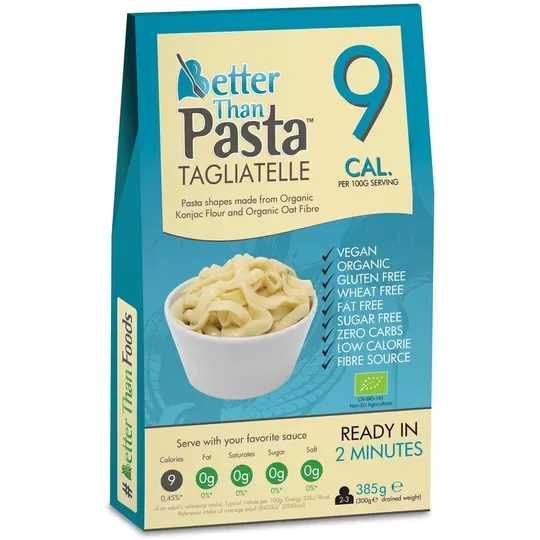 Bezglutēna makaroni KONJAC TAGLIATELLE, ekoloģiski 385g