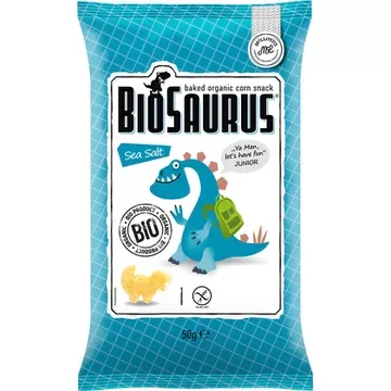 Bezglutēna cepti kukurūzas čipsi ar jūras sāli, ekoloģiski 50g