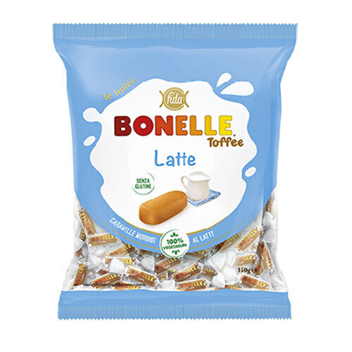 BONELLE gluten-free soft milk toffee candy Toffee Latte, 150g