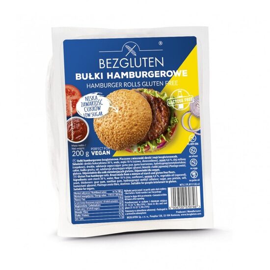 Gluten-free hamburger bread, 130g (2x65g)