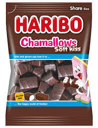 Haribo Chamallows Soft Kiss made from foamed sugar and chocolate 200g