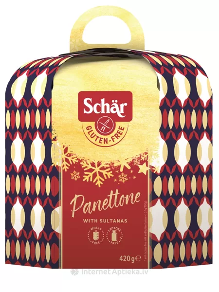 Schär PANETTONE – bezglutēna itāļu Ziemassvētku kūka, 420g