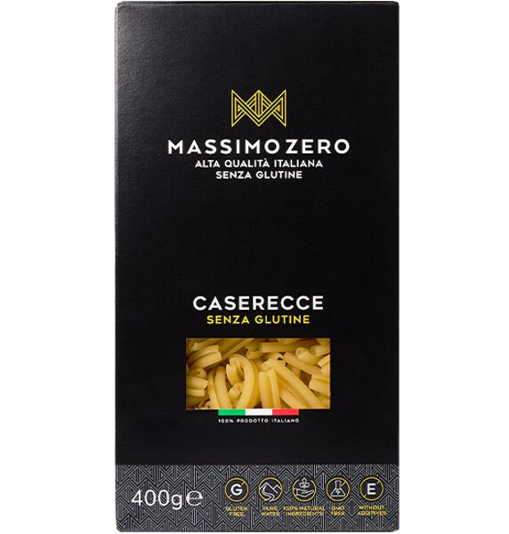НОВИНКА! Безглютеновые макаронны MASSIMO ZERO Caserecce, 400 г.