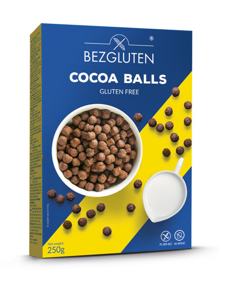 Bezglutēna kakao bumbiņas, 250 g.