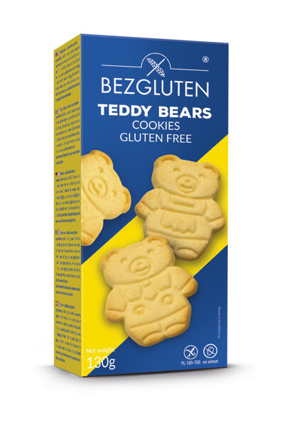 Bezglutēna cepumi Teddy lācīši, 120 g.