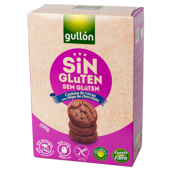 NEW! Gluten-free Gullon "Mini Choco Chips" with chocolate chips, 200 g.        