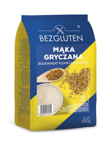 Bezglutēna griķu milti, 500 g.