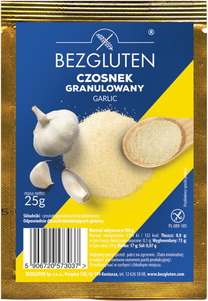 Gluten free garlic, 25 g.