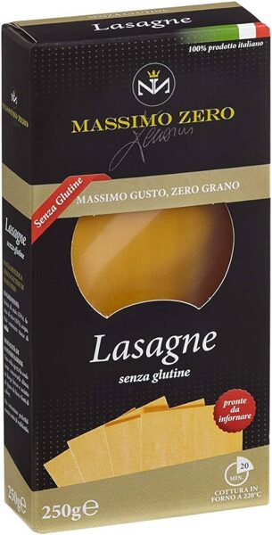 НОВИНКА! Безглютеновые макаронны MASSIMO ZERO Lasagne, 250 г.