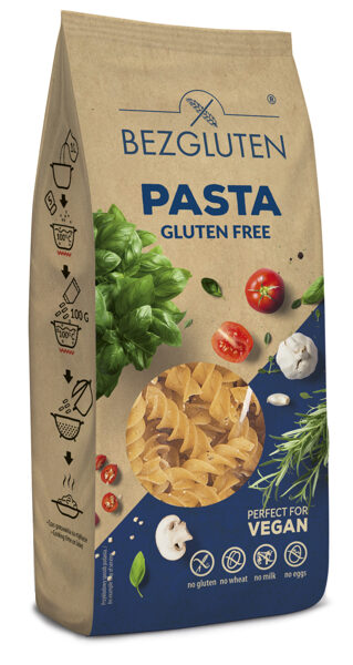 Bezglutēna makaroni ar griķu miltiem "Fusilli", 250 g.