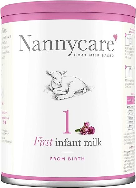 Bezglutēna piena maisījums zīdaiņiem uz kazas piena bāzes, Nannycare (0-12 mēnešiem), 900 g