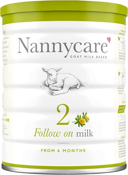 Bezglutēna piena maisījums zīdaiņiem uz kazas piena bāzes, Nannycare (6-12 mēnešiem), 900 g