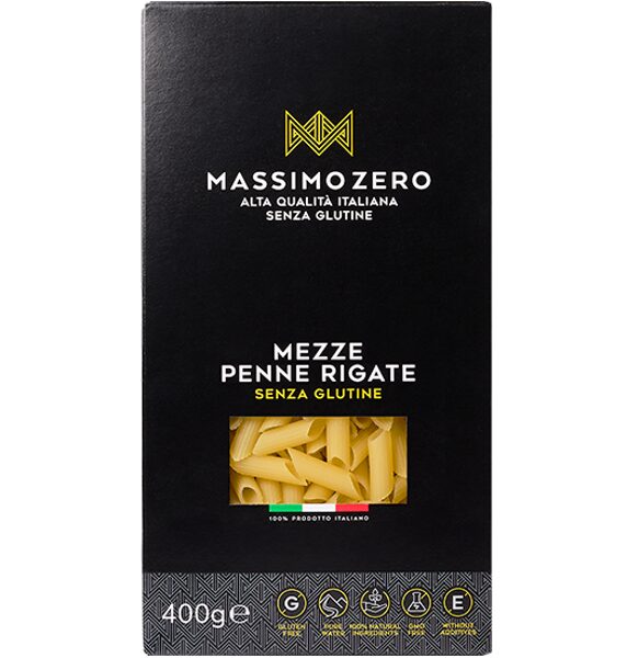 NEW! Gluten-free pasta MASSIMO ZERO Penne rigate, 400 g.