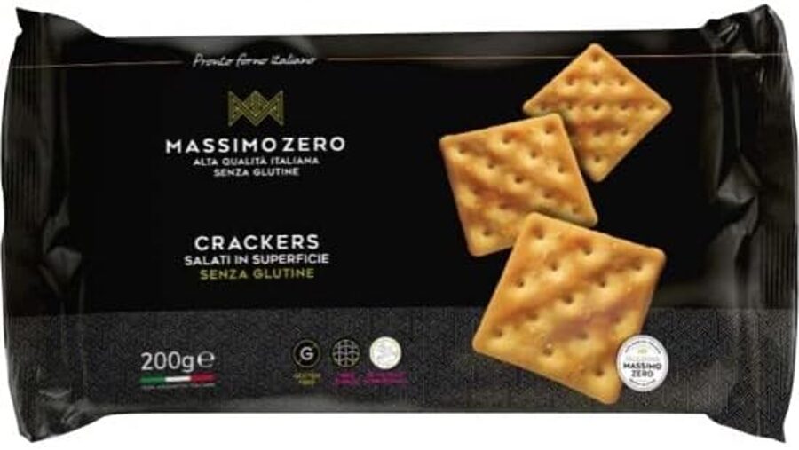 NEW! Gluten free MASSIMO ZERO salted crackers, 200 g.