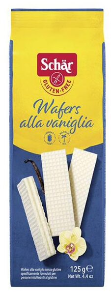 Schär Wafers Alle Vaniglia безглютеновые вафли с ванильным кремом, 125 г
