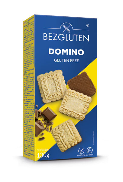 Bezglutēna cepumi Domino, 130 g.