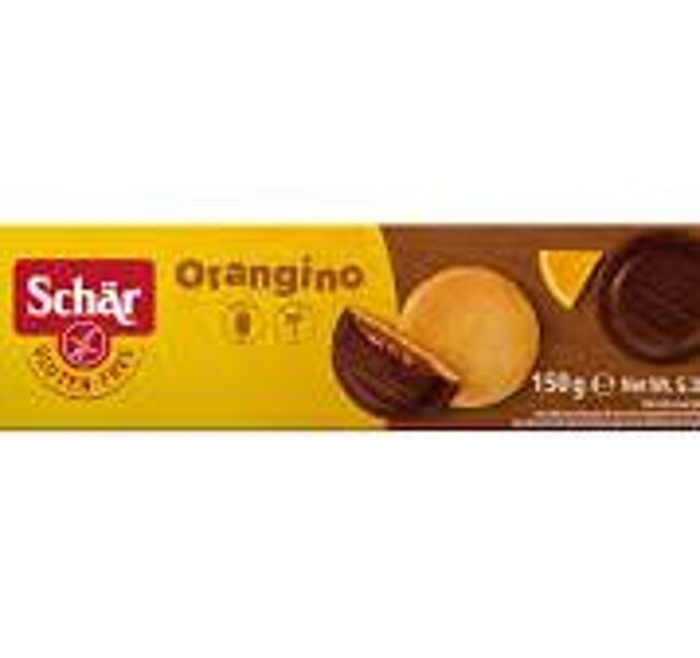 Безглютеновое печенье Schar Orangino с апельсиновой начинкой, 150 г