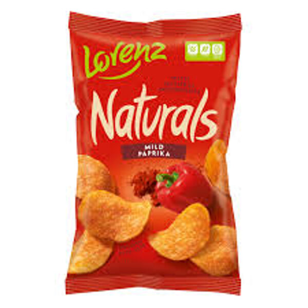 Bezglutēna čipsi Lorenz Naturals ar papriku 100g.