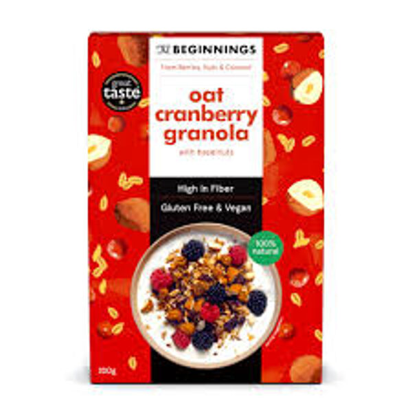 Gluten-free Granola THE BEGINNINGS Oat Cranberry, 200g