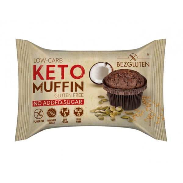 LOW-CARB KETO MUFFIN GLUTEN-FREE, 55g